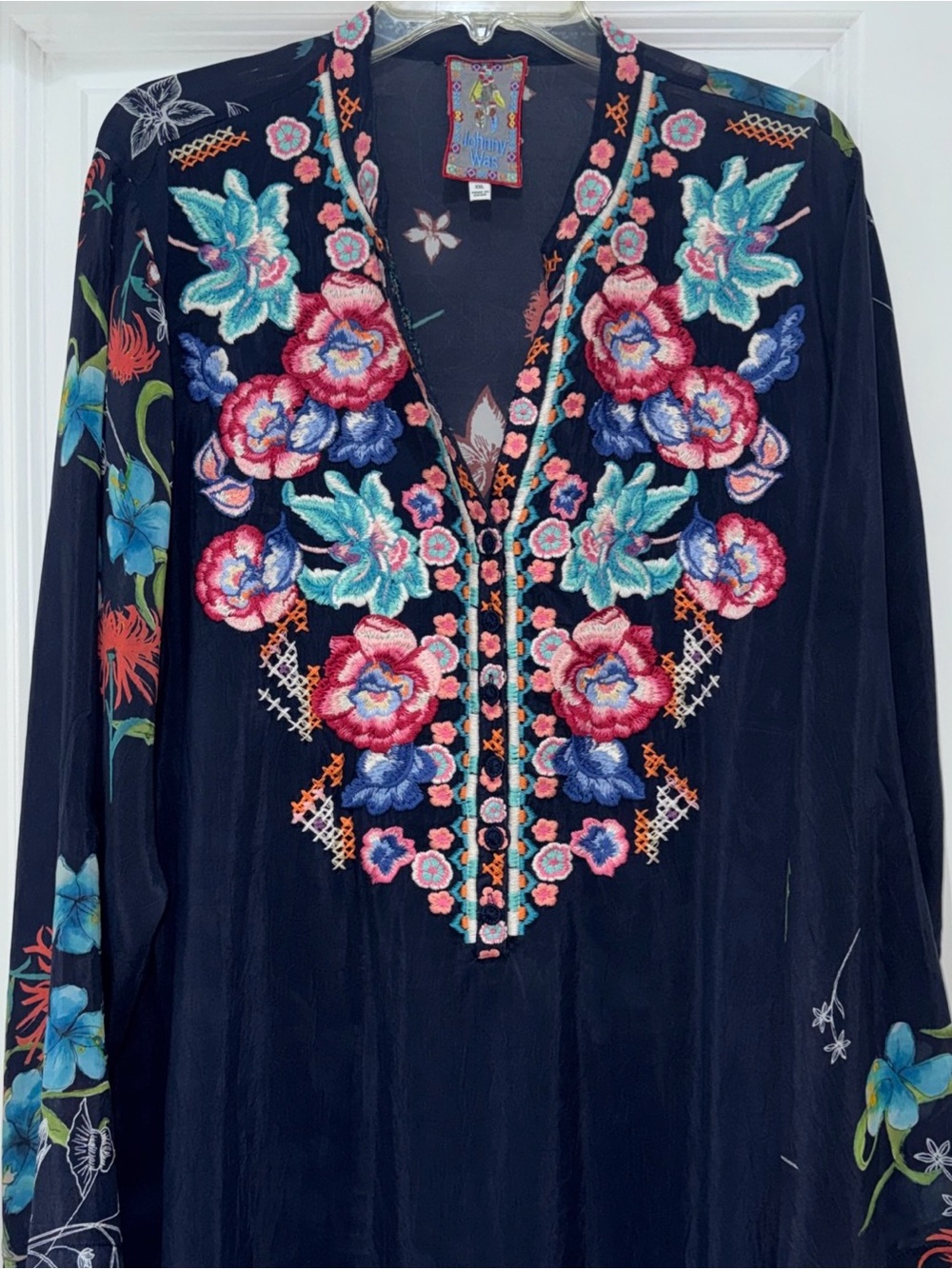 🌺Gorgeous NWOT Johnny Was XXL Elsarose Embroidered Tunic Top